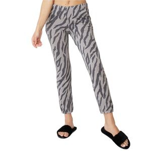 MONROW free people grey zebra sweatpants